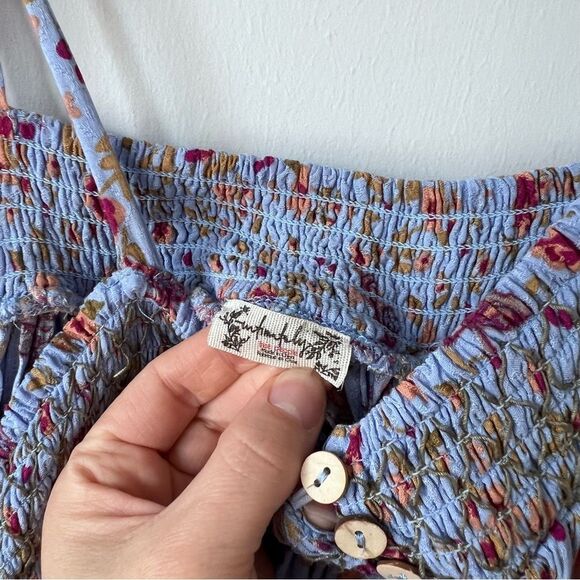 Free people intimately rule the world romper ditzy floral print women’s size S - Picture 6 of 7